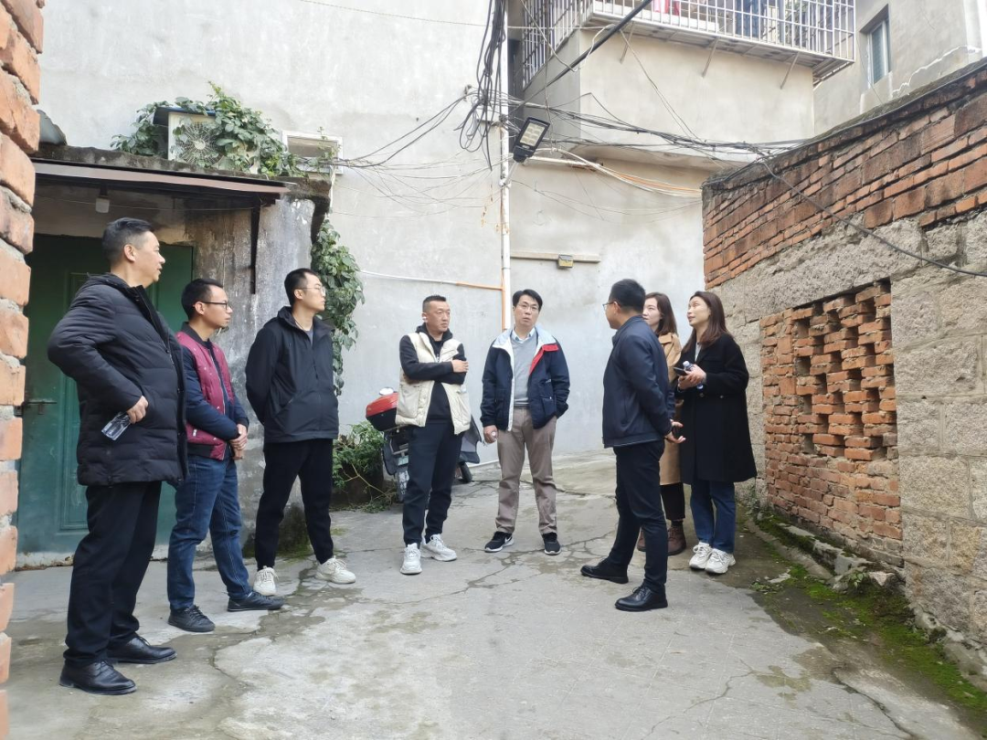 市国投公司领导赴闽东商业公司开展房屋安全加固施工情况及安全生产调研
