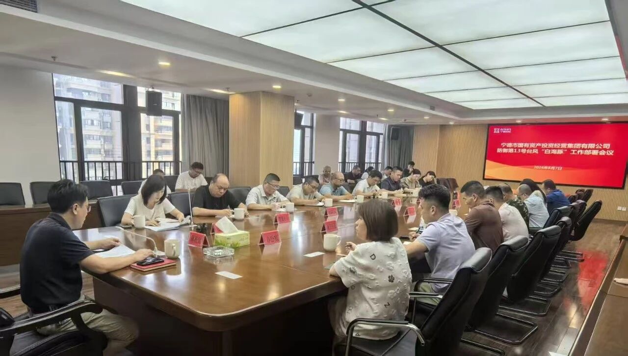 市国投集团召开防御第13号台风“白海豚”工作部署会议